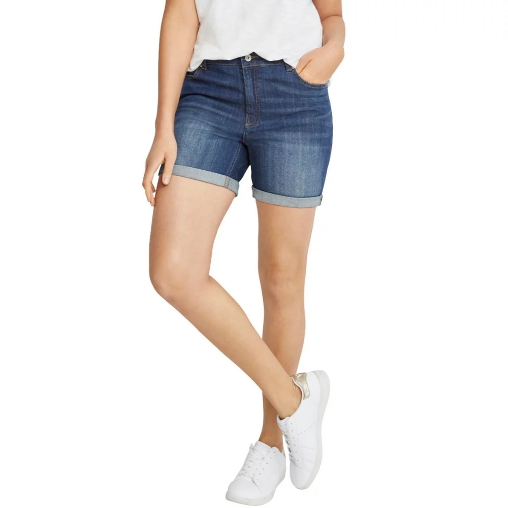 Faded Glory Dark Blue Jean Shorts
